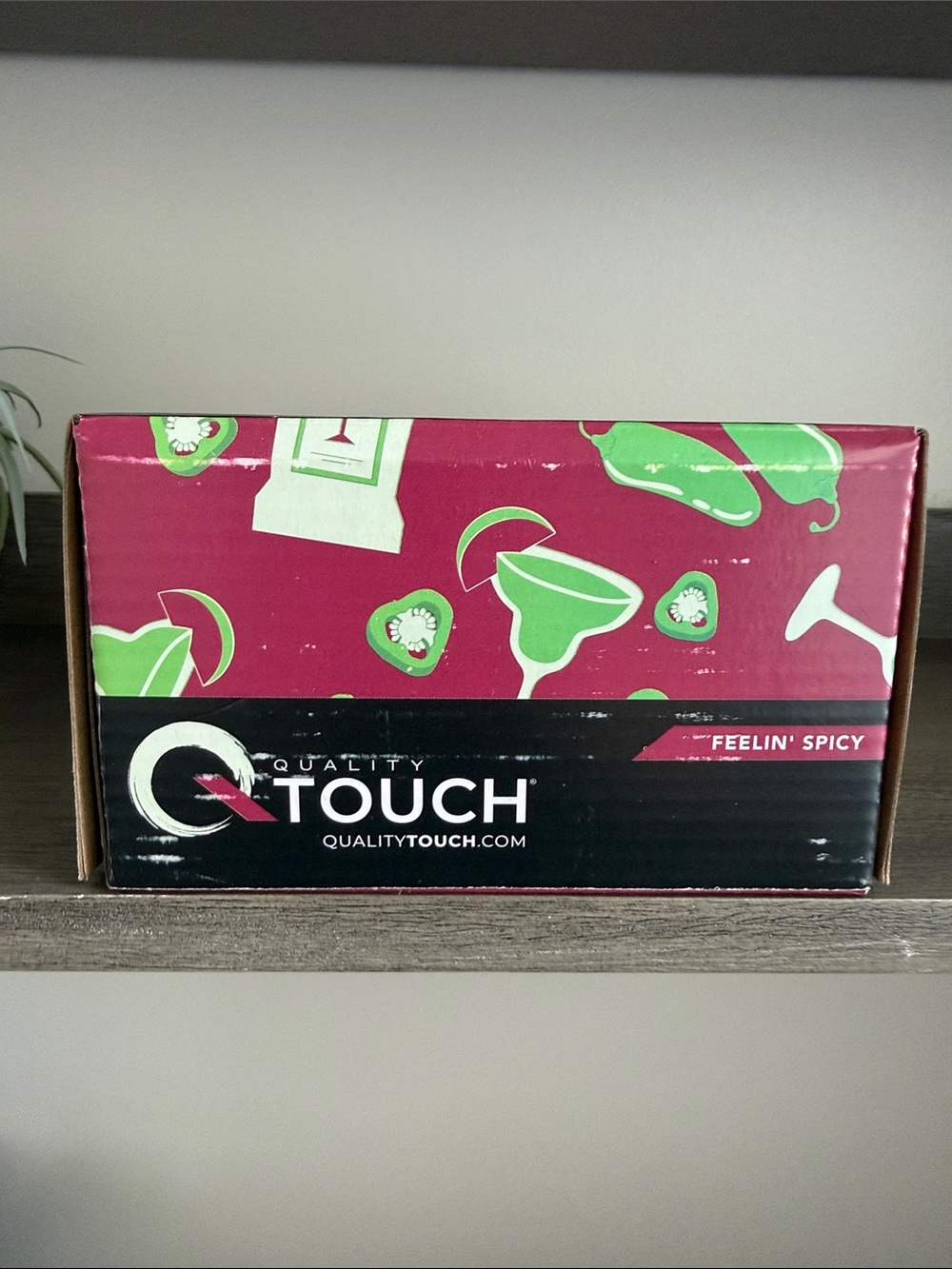 Quality Touch 'Feelin' Spicy' Decorative Box - Pink & Green